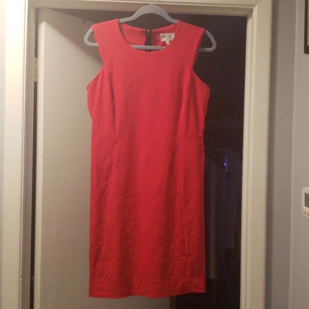 Milly zip sheath dress
